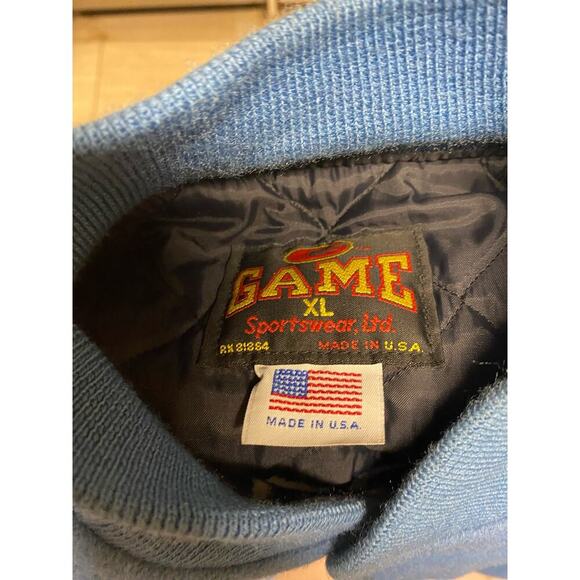 Vintage Rare 104.1 The Hawk All Rock & Roll Hits Letterman Jacket Size XL - Picture 3 of 4